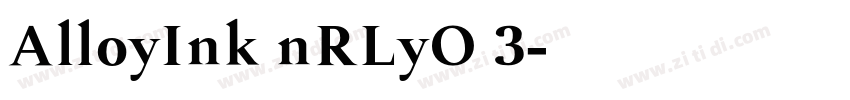 AlloyInk nRLyO 3字体转换